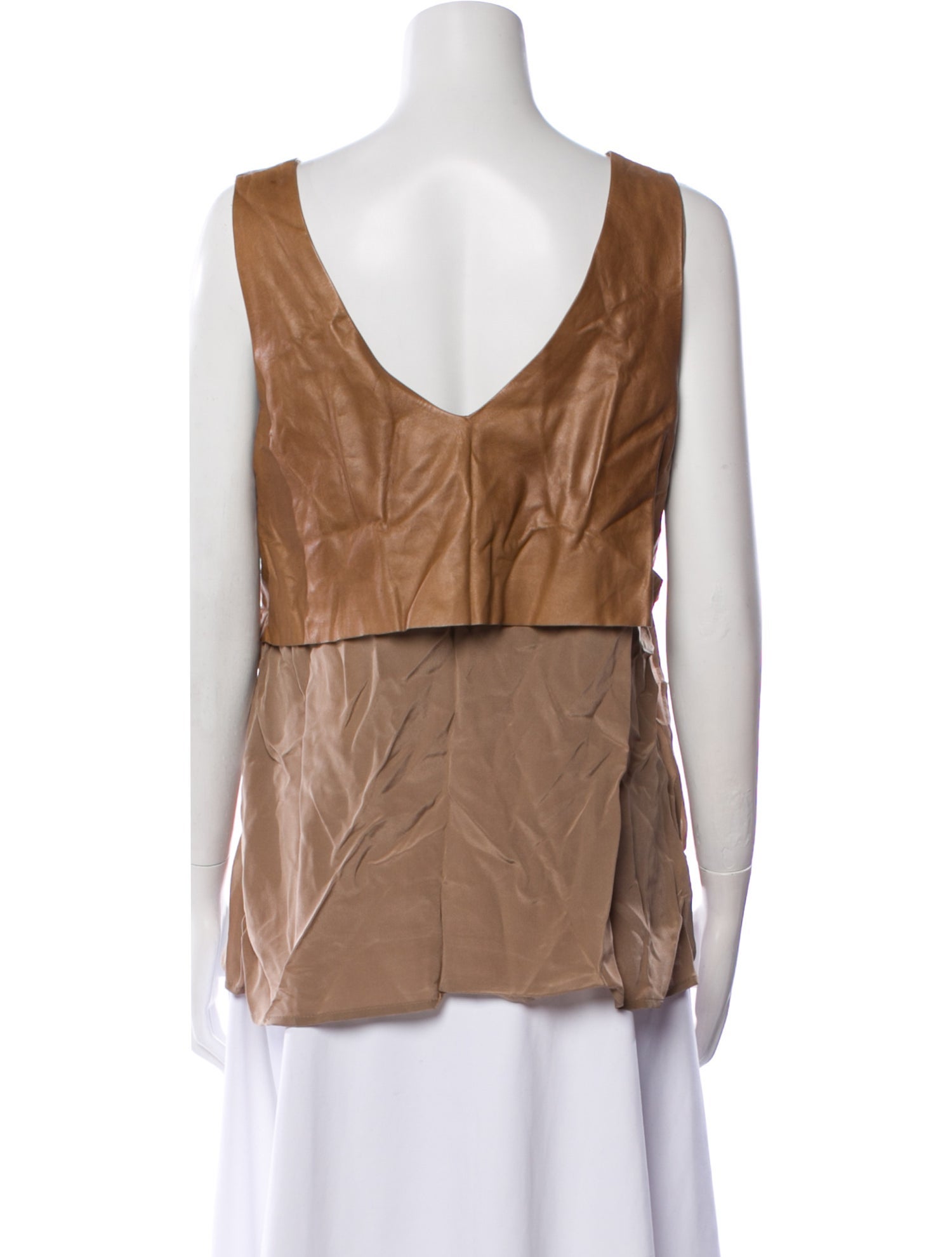 Veronica Beard Silk V-Neck Top